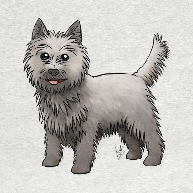 Dog - Cairn Terrier - Gray by Jen's Dogs Custom Gifts and Designs